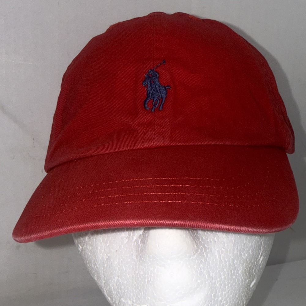 Polo Ralph Lauren Preppy Red Navy Children's Toddler Baseball Style Hat Ball Cap